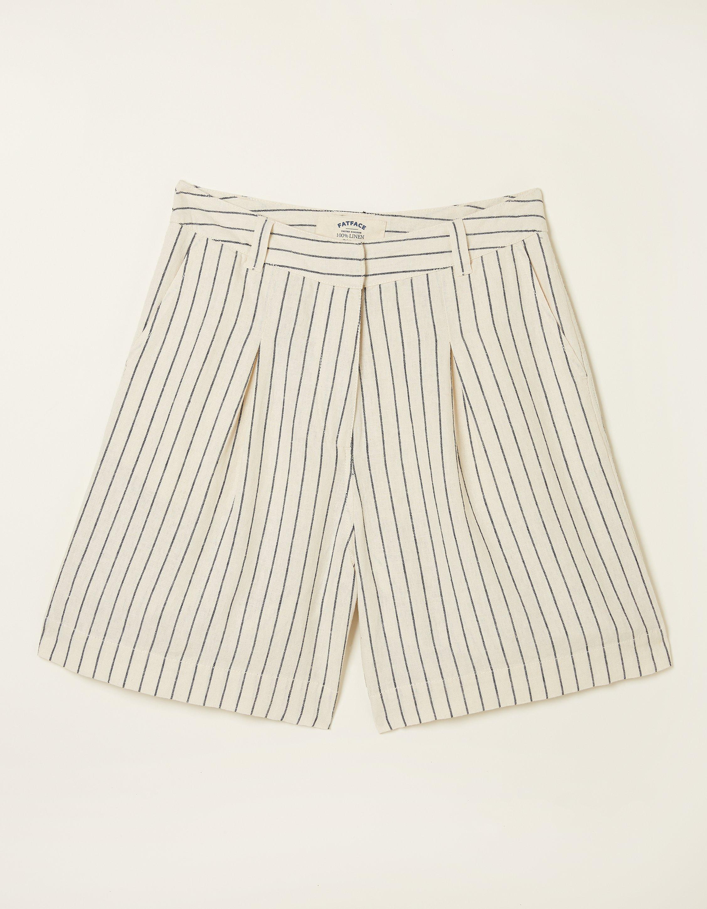 Linen Stripe Shorts