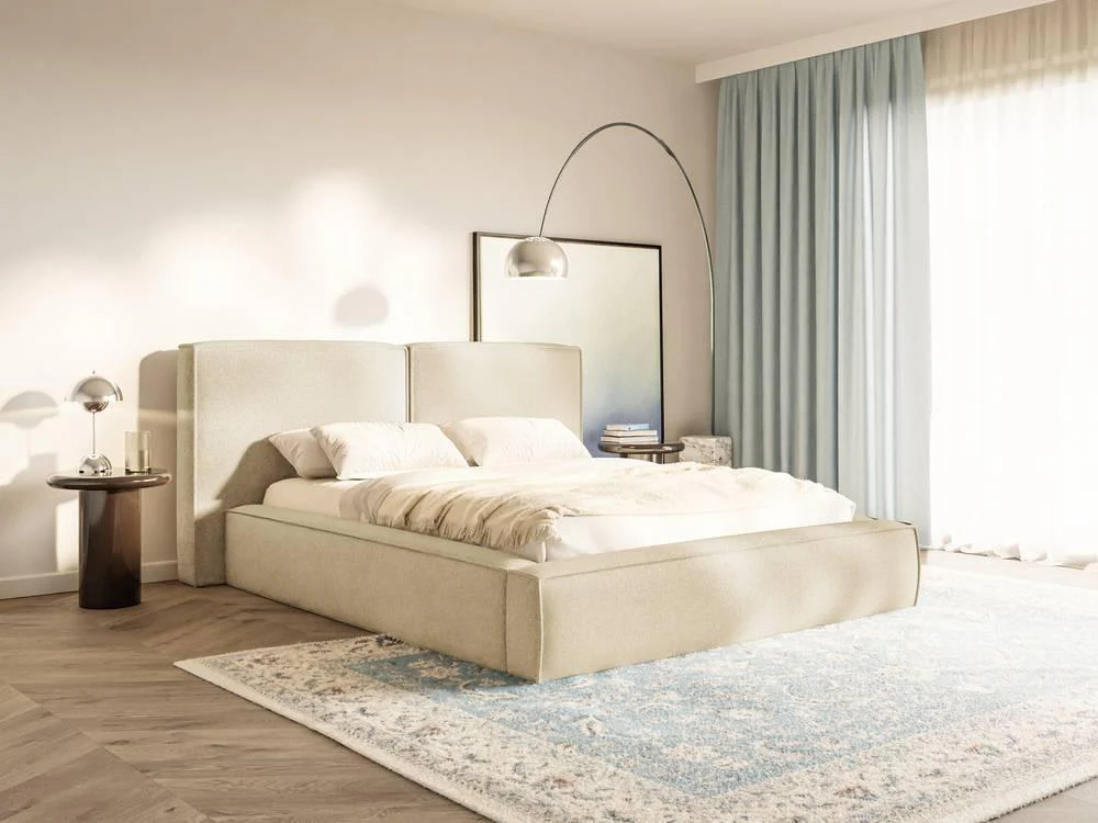 Bedframe Willa chenille 140 x 200 cm met opbergruimte