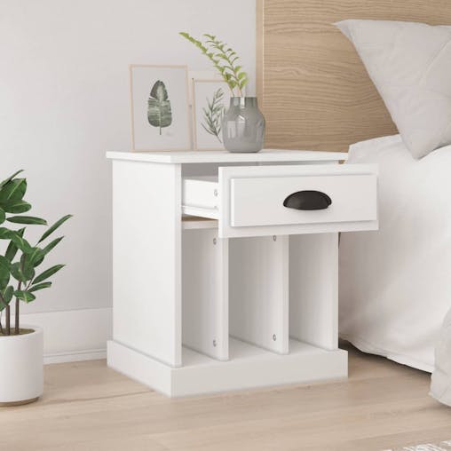 NNEVL Bedside Cabinets 2 pcs White 43x36x50 cm