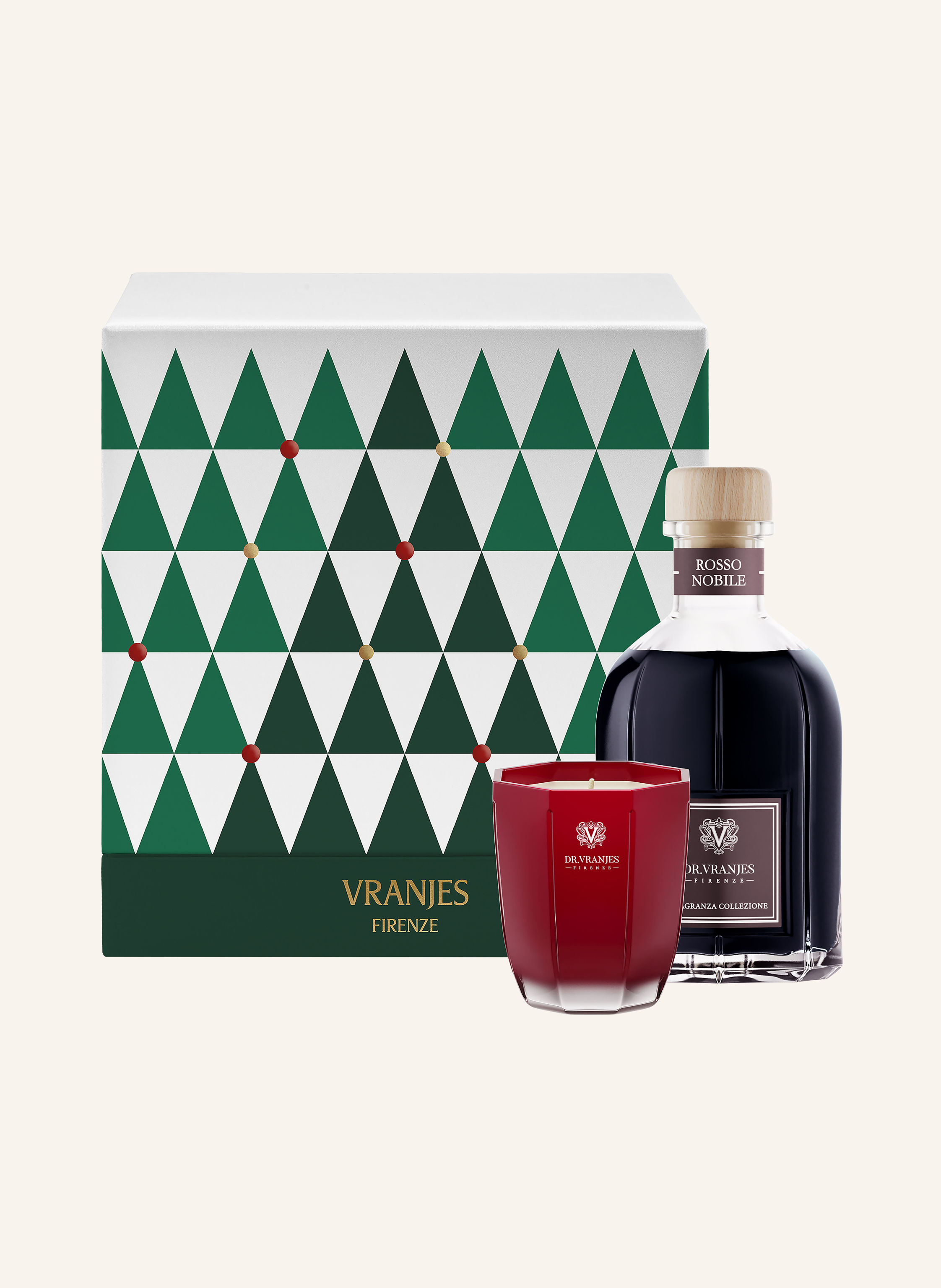 Dr. Vranjes Set ROSSO NOBILE: Duftkerze und Raumduft