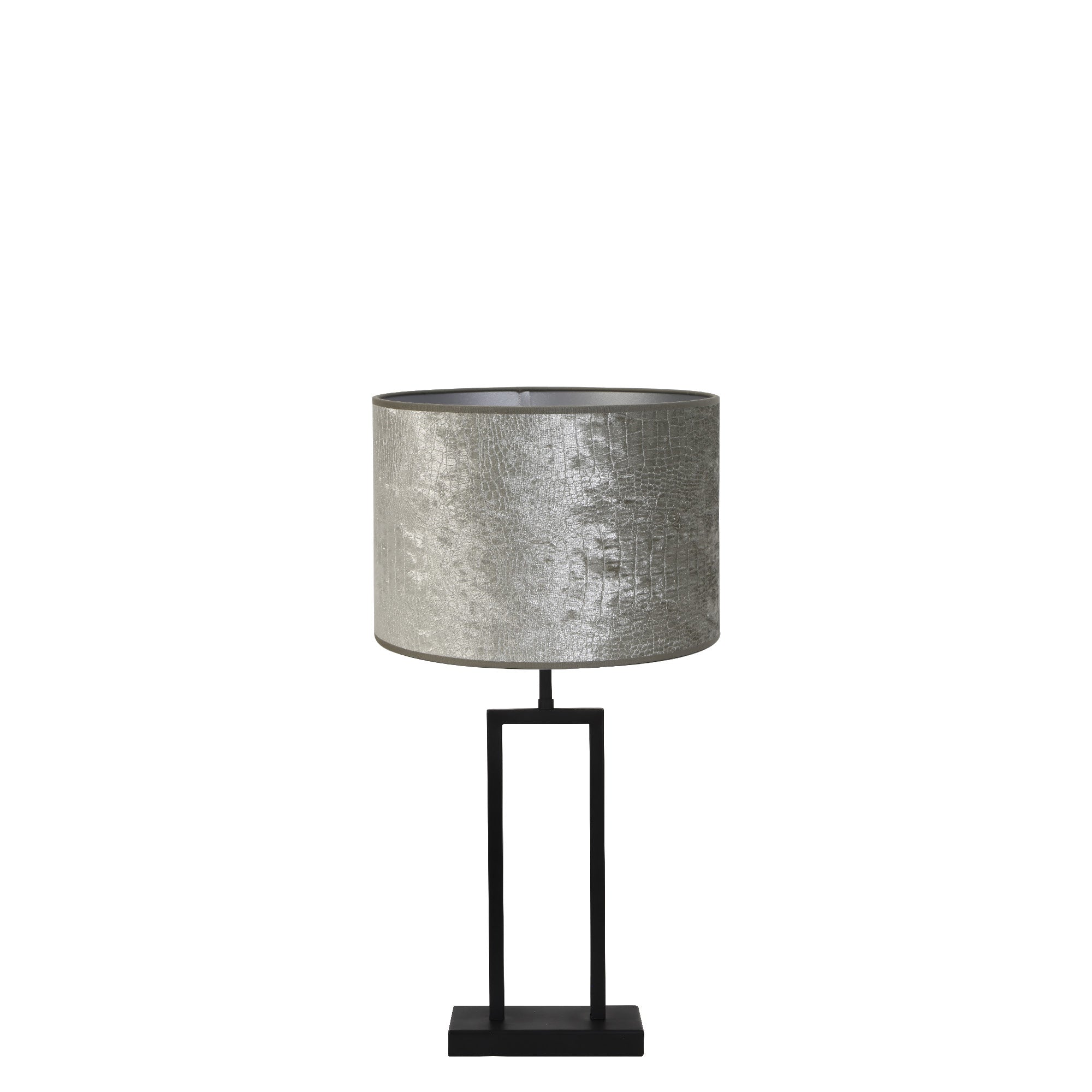 Light & Living tafellamp Shiva/Chelsea - zwart, zilver - 30x30x62cm