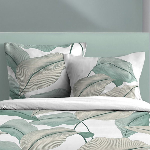 Housse de couette 260x240 finition rabat   2 taies coton 57 fils