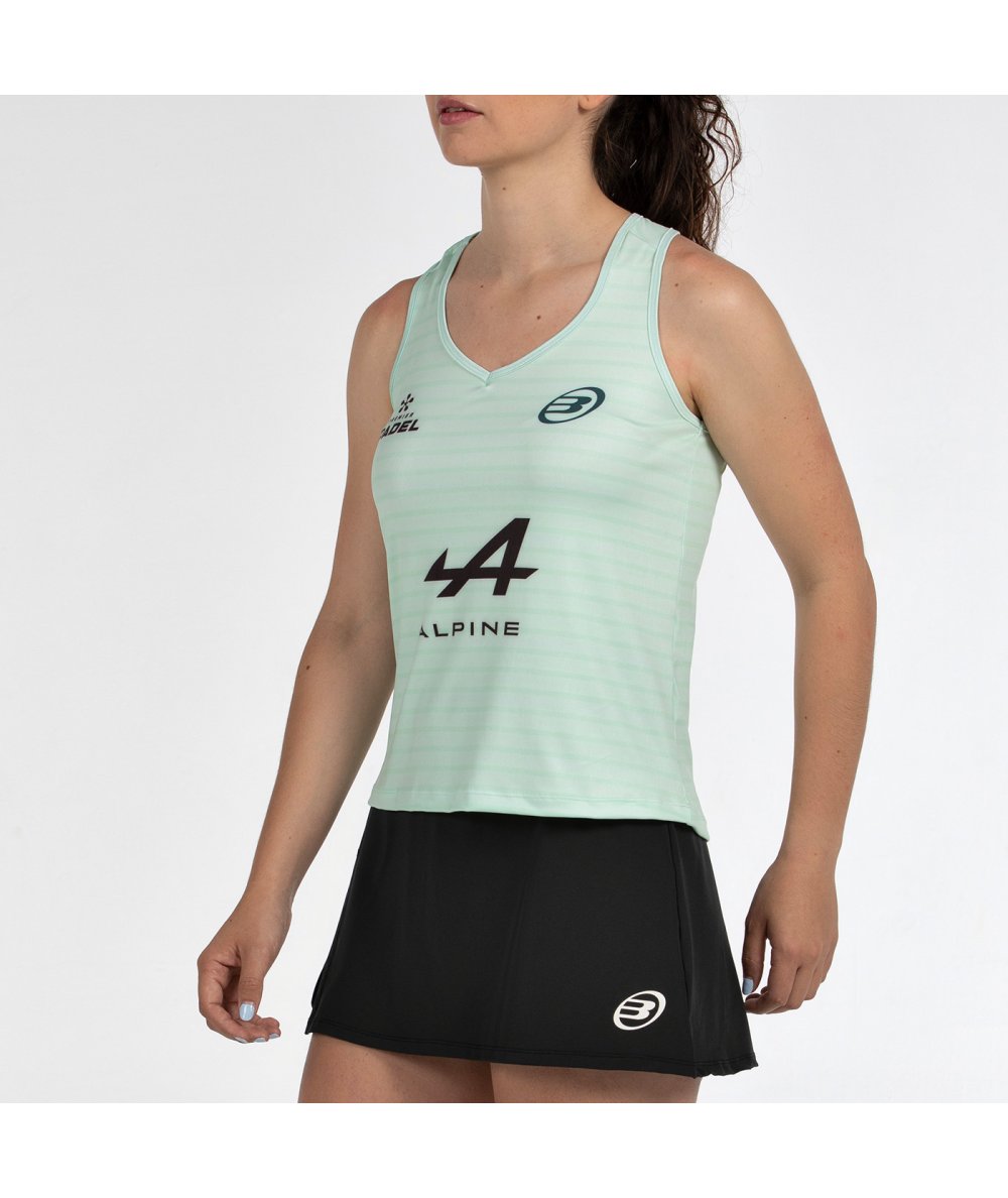 CAMISETA BULLPADEL ADIES CF VERDE AGUA TEJ.BICOLOR