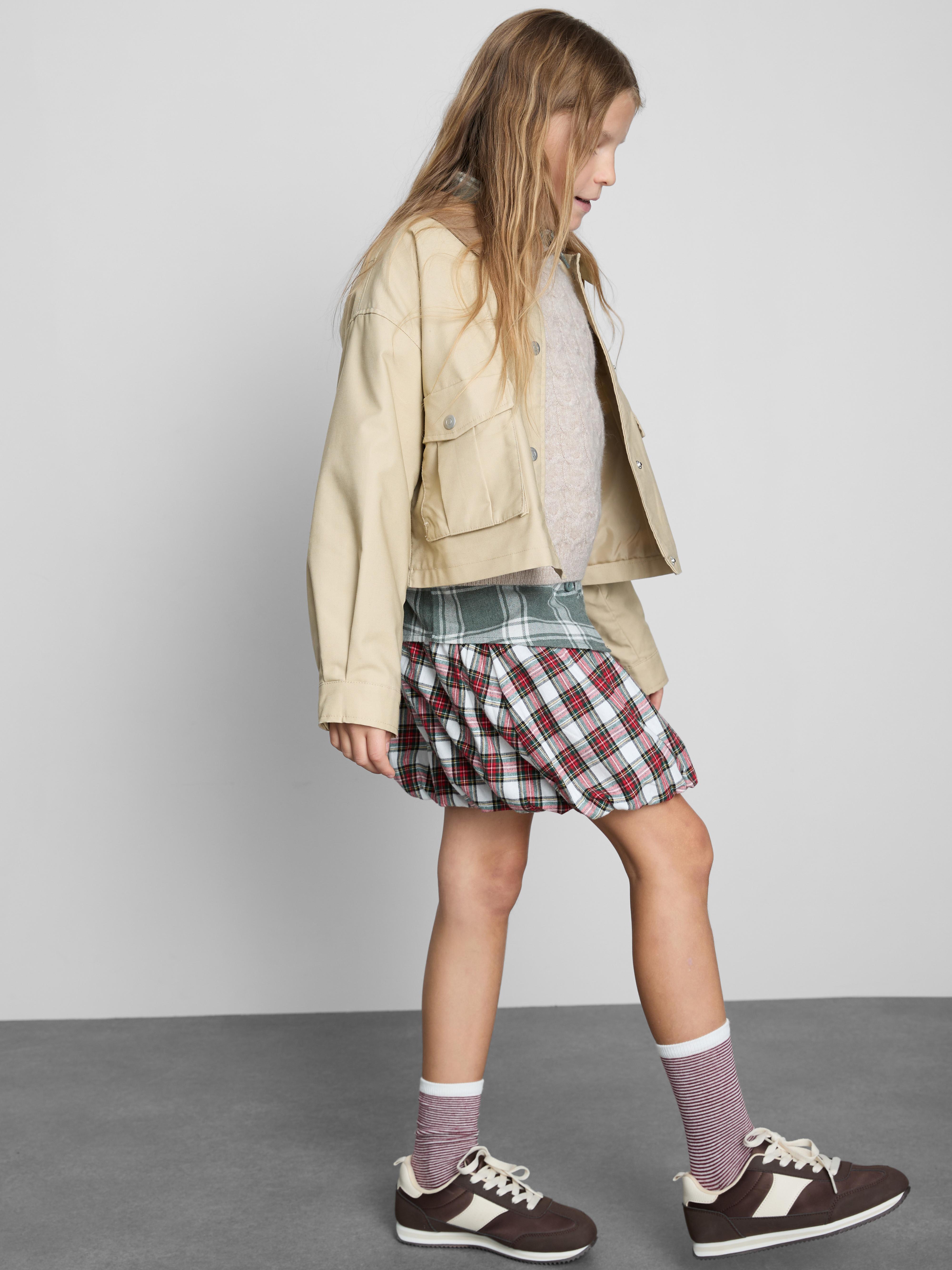 7-15yrs | Tartan Check Bubble Skirt