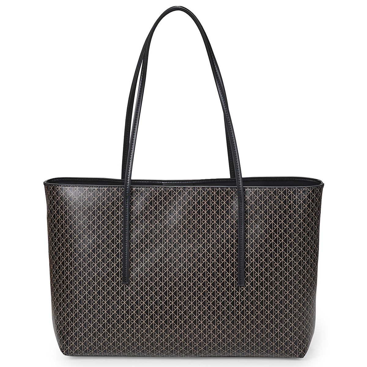 Calvin Klein Jeans - AOP TOTE W/ POUCH ON STRAP - Black