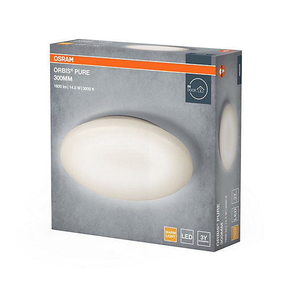 OSRAM Orbis Pure plafonnier LED 300mm 15.5W blanc Alu