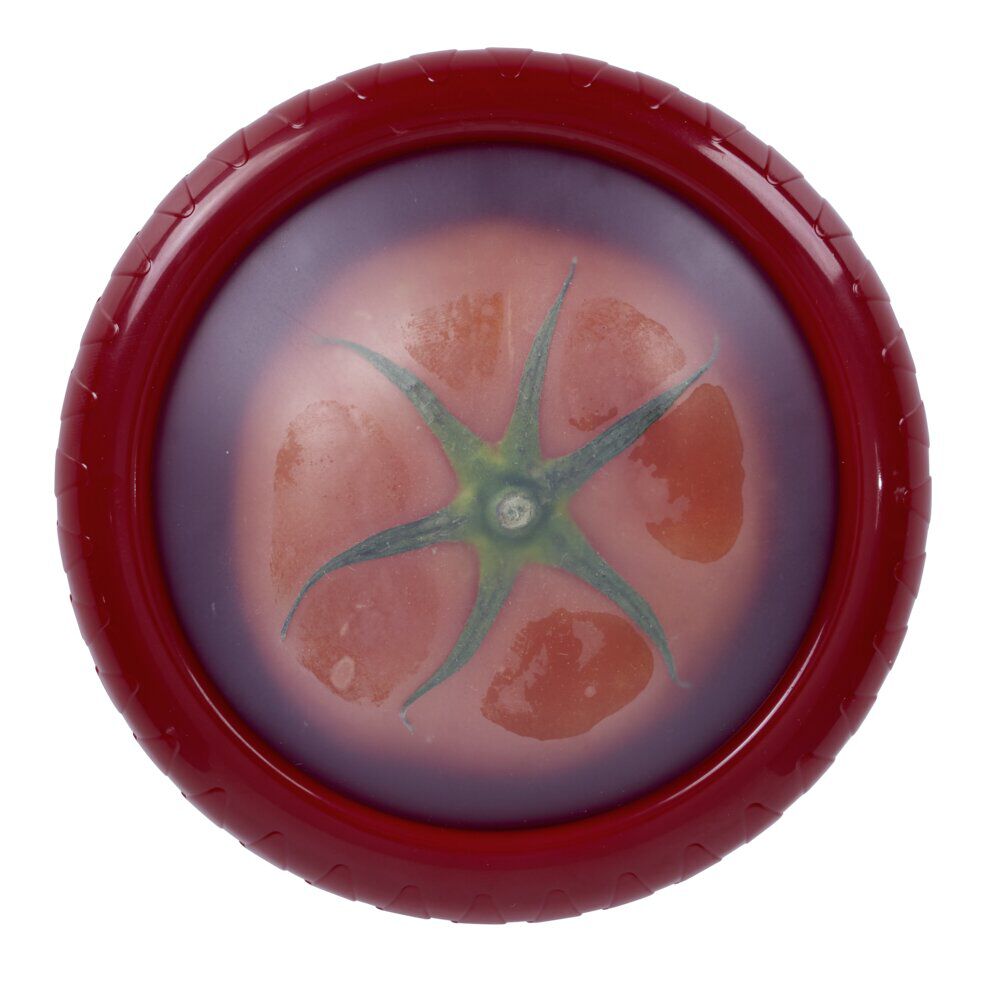 Couvercle conserve tomate en silicone et abs - Ø13xH2,5cm