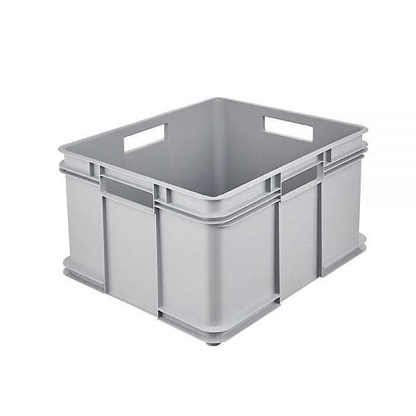 Grande Caisse empilable en plastique recyclé 54 litres - Gris Clair