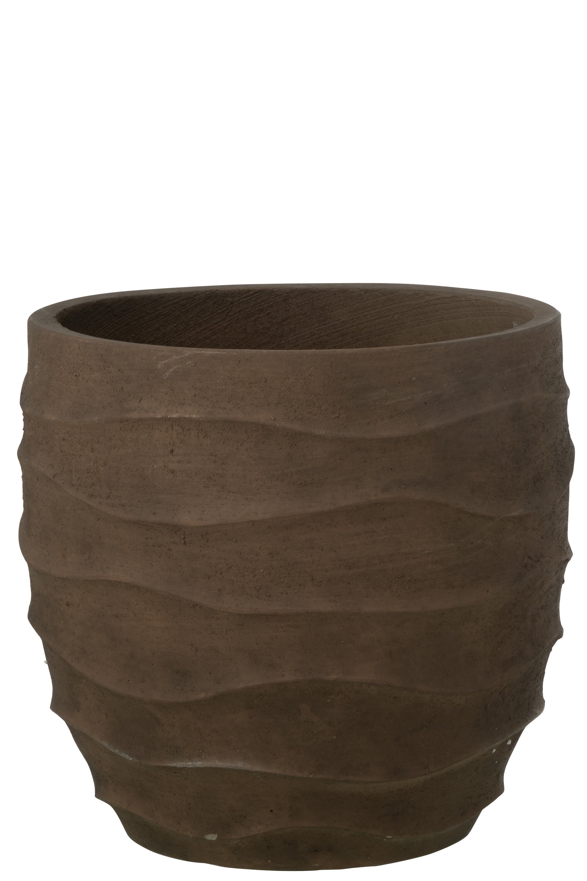 J-Line bloempot Golf   Buiten zand - steen - bruin - large