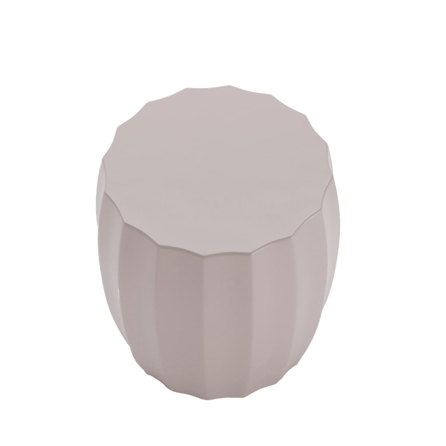 GRENADE - Table d'appoint ronde en ciment rose pâle