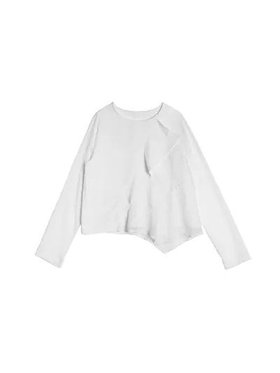 Patchwork Ruffle Top - 26SDT050A