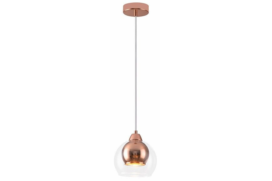 Lampa wisząca różowe złoto Clara 1xE27x40W wym: 100x15x15 cm Reality