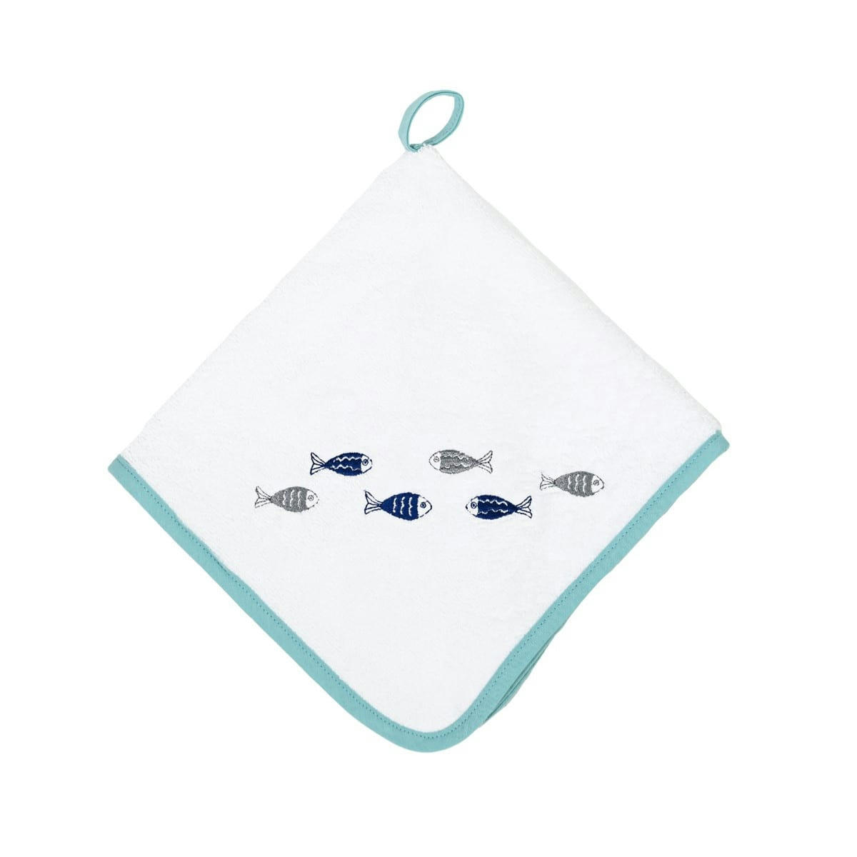 BALIK - Lot de 3 torchons coton carrés Blanc 50x50 cm