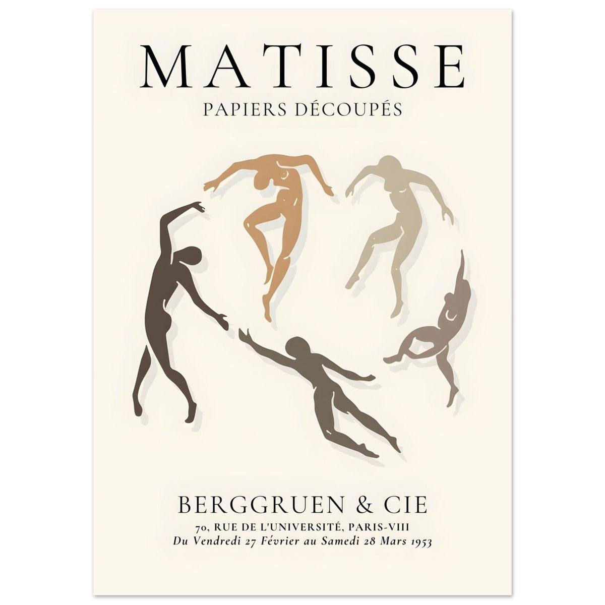 Artfulprints Poster Matisse – The human ring II  - 50x70 cm - Meerkleurig