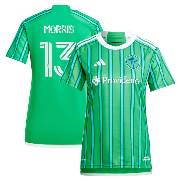 Jordan Morris Seattle Sounders FC adidas Women's 2024 The Anniversary Kit Replica Player Jersey – Green