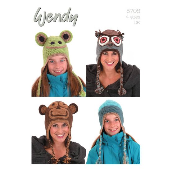 Wendy Merino DK Crochet Hats Digital Pattern 5708