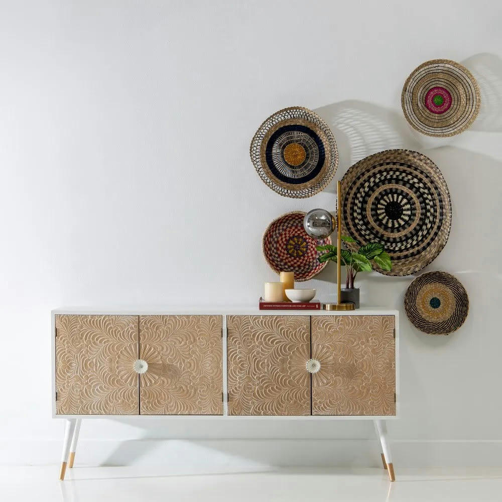 SPRING - Bahut en Pin blanc L160