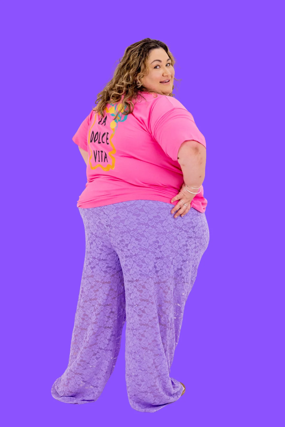 Honey Lace Pant in Lilac
