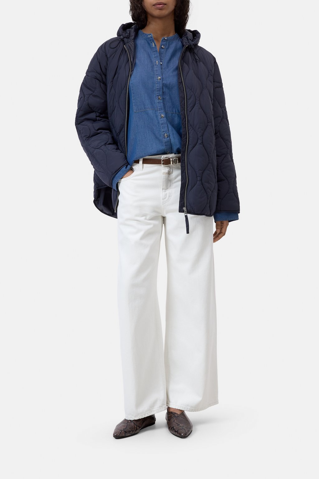 Steppjacke mit Kapuze