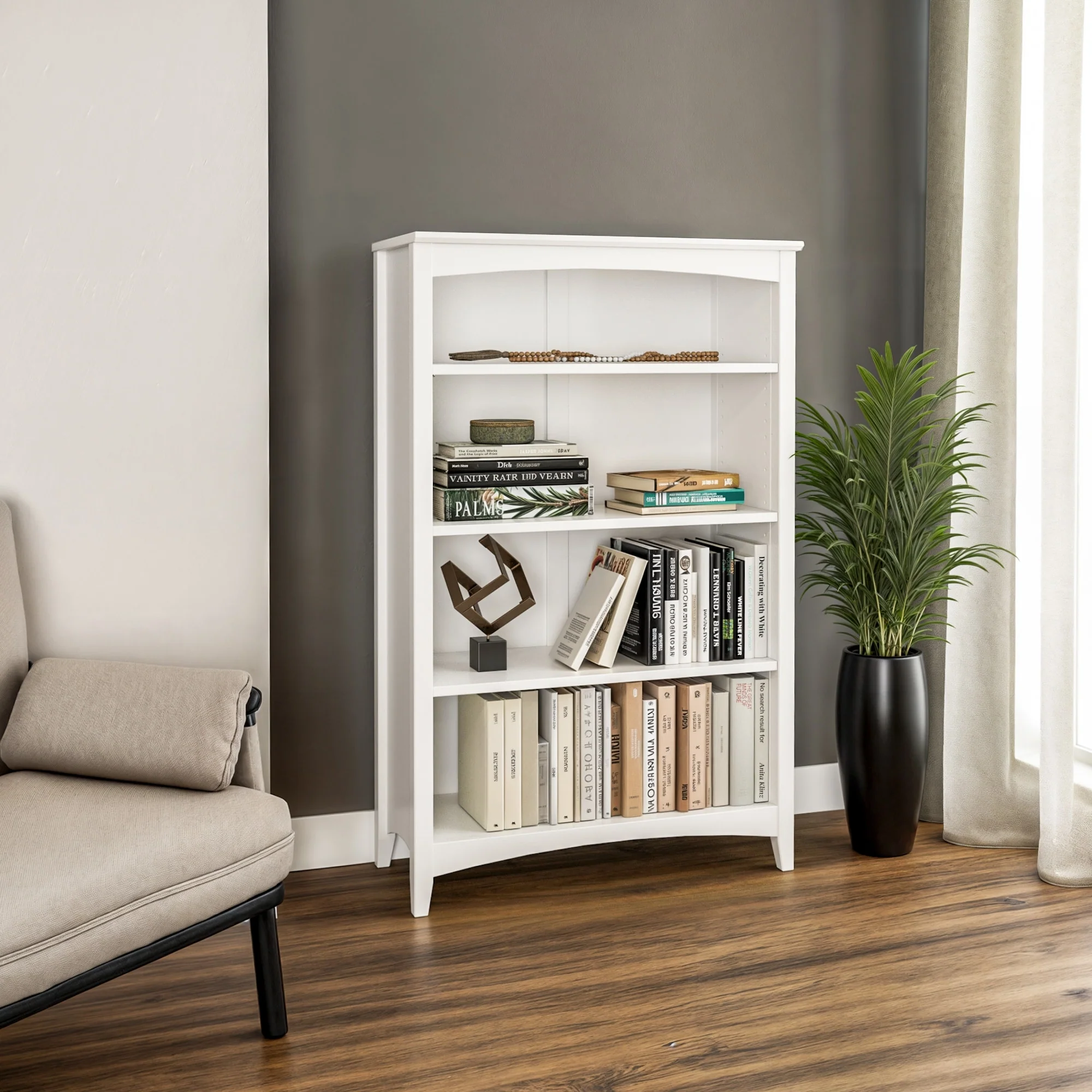 Shaker Style Bookcase - 48H