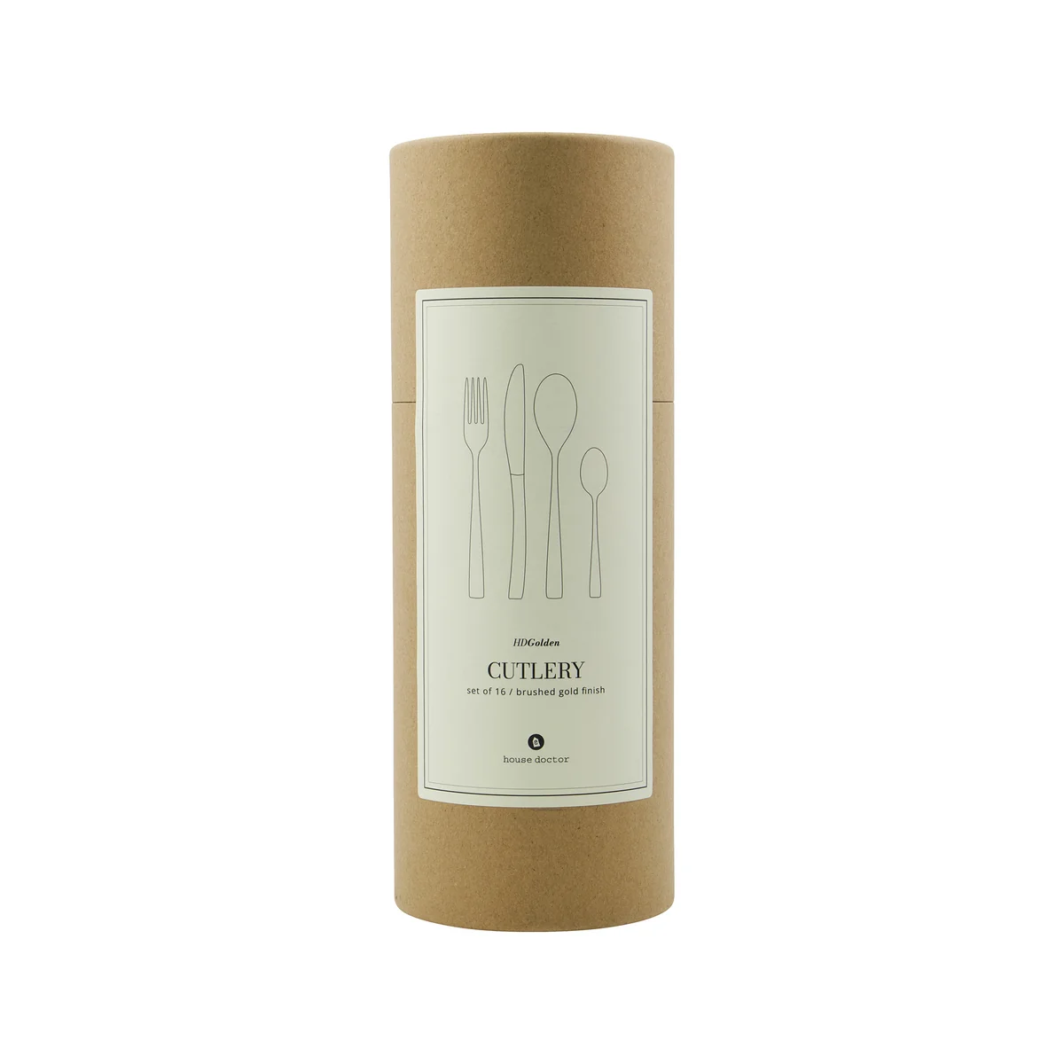 House Doctor - Golden Besteck-Set, gold-finish (16-tlg.)