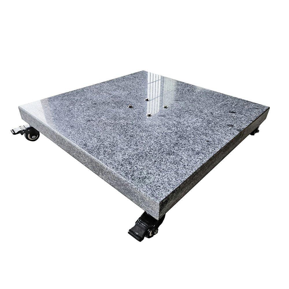 - Pied de parasol carré gris Platinia