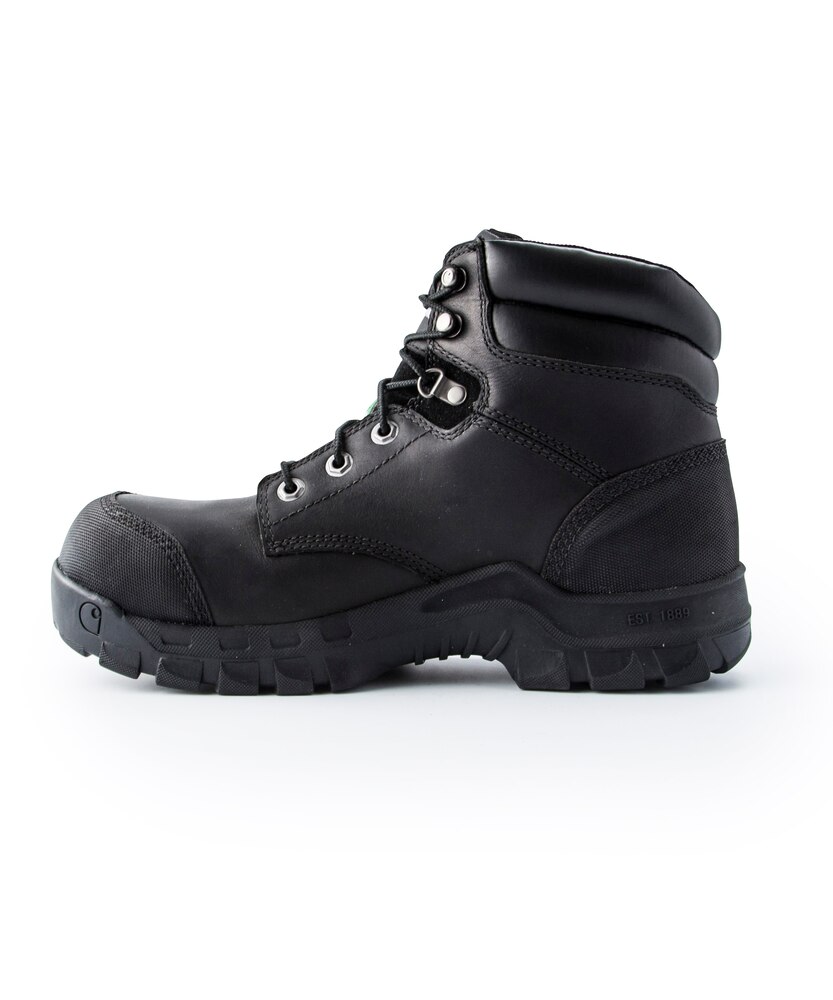 Carhartt Men's 6 Inch Composite Toe Composite Plate Leather Flex Work Boots - Black