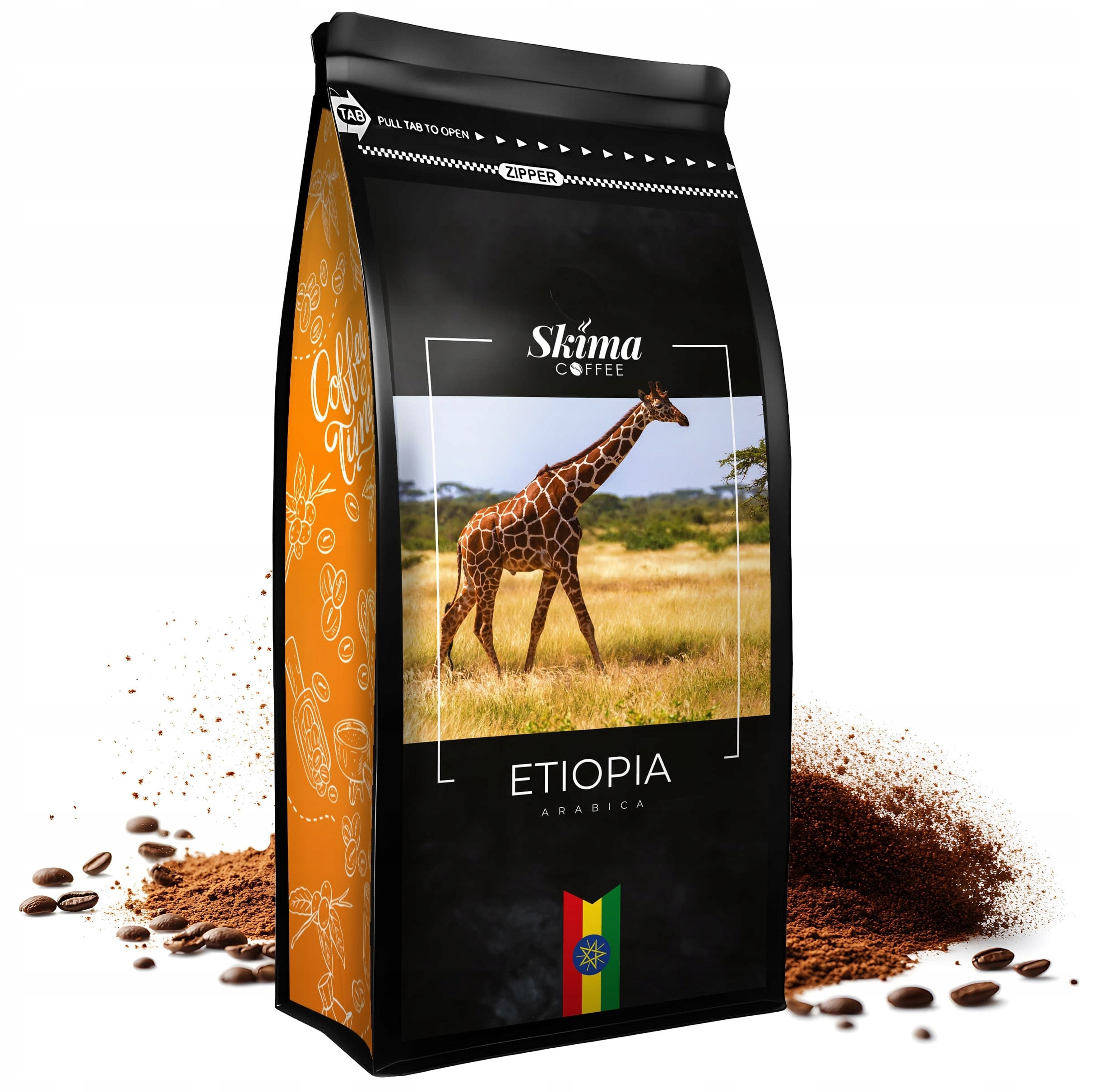 Kawa Mielona 500g Etiopia 100% Arabica Świeżo Palona SkimaCoffee
