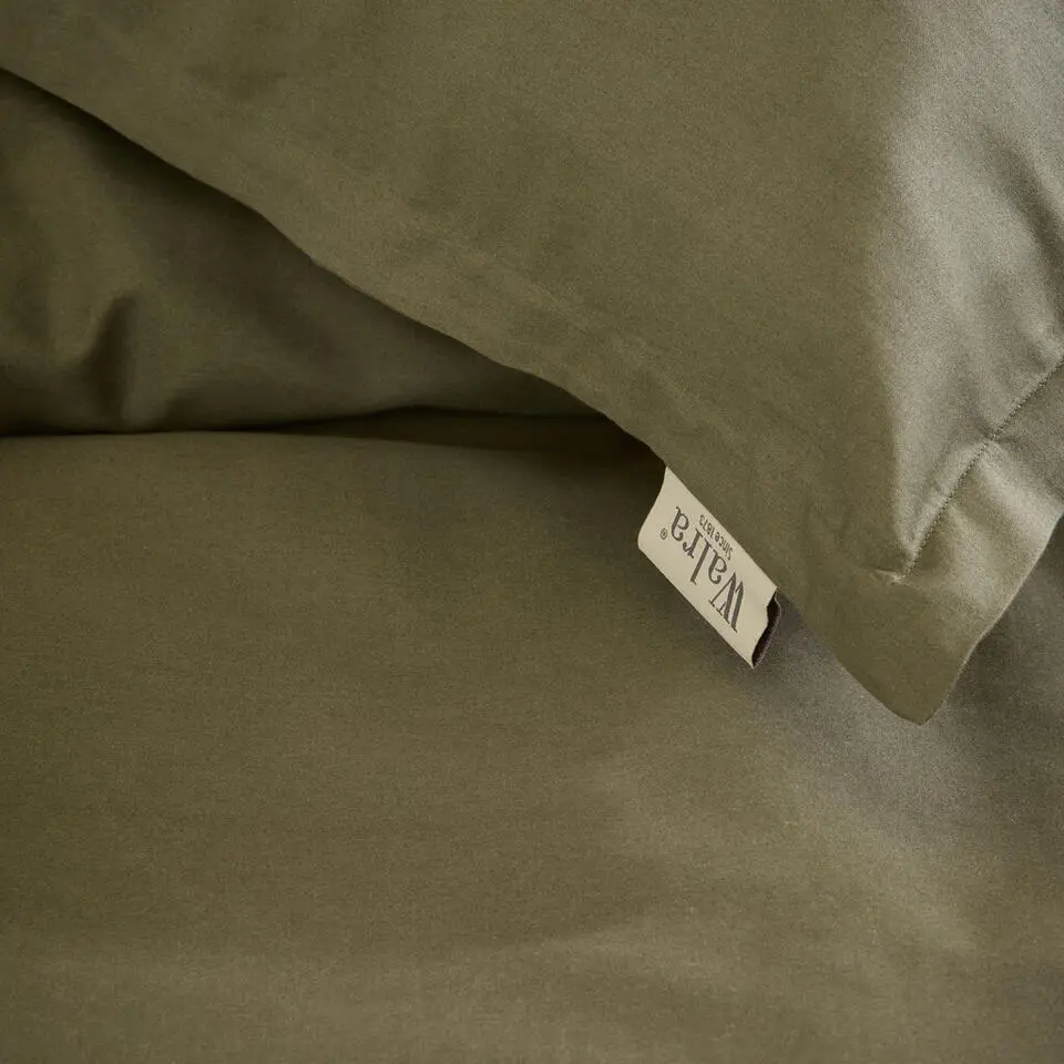 Walra - Dekbedovertrek Vintage Satin - 240x220 cm - Groen