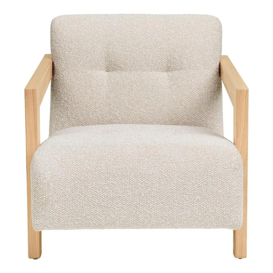 Hioshop Clara fauteuil eik- beige