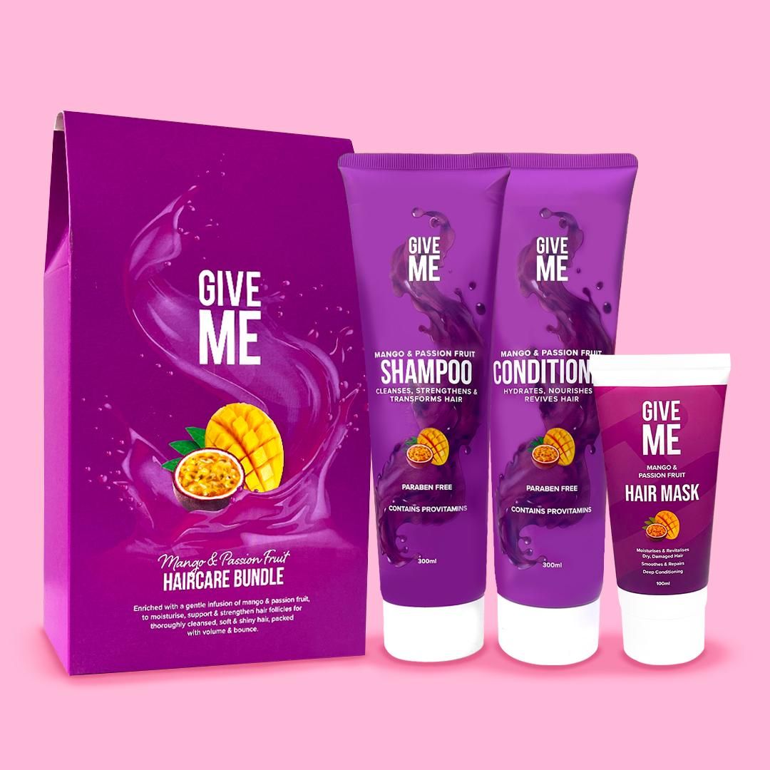 Give Me The Haircare Bundle - Mango & Passion Fruit - Shampoo & Conditioner Gift Set