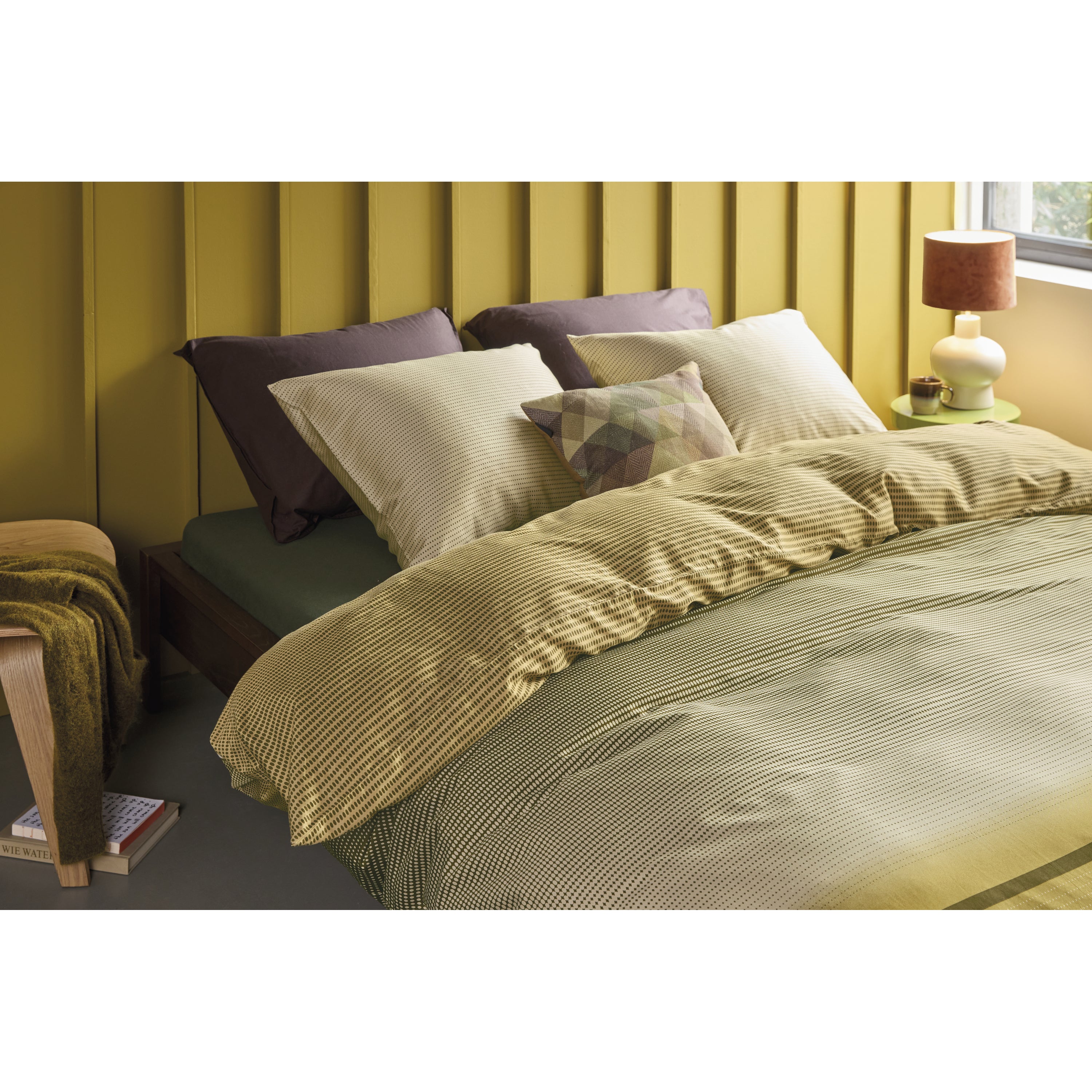 Beddinghouse Jenn Groen Dekbedovertrek 140 x 200/220 cm