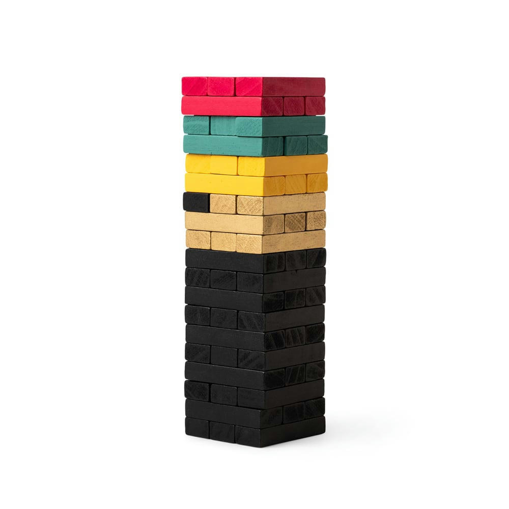 - Jeu de tumbling blocks bois multicolore
