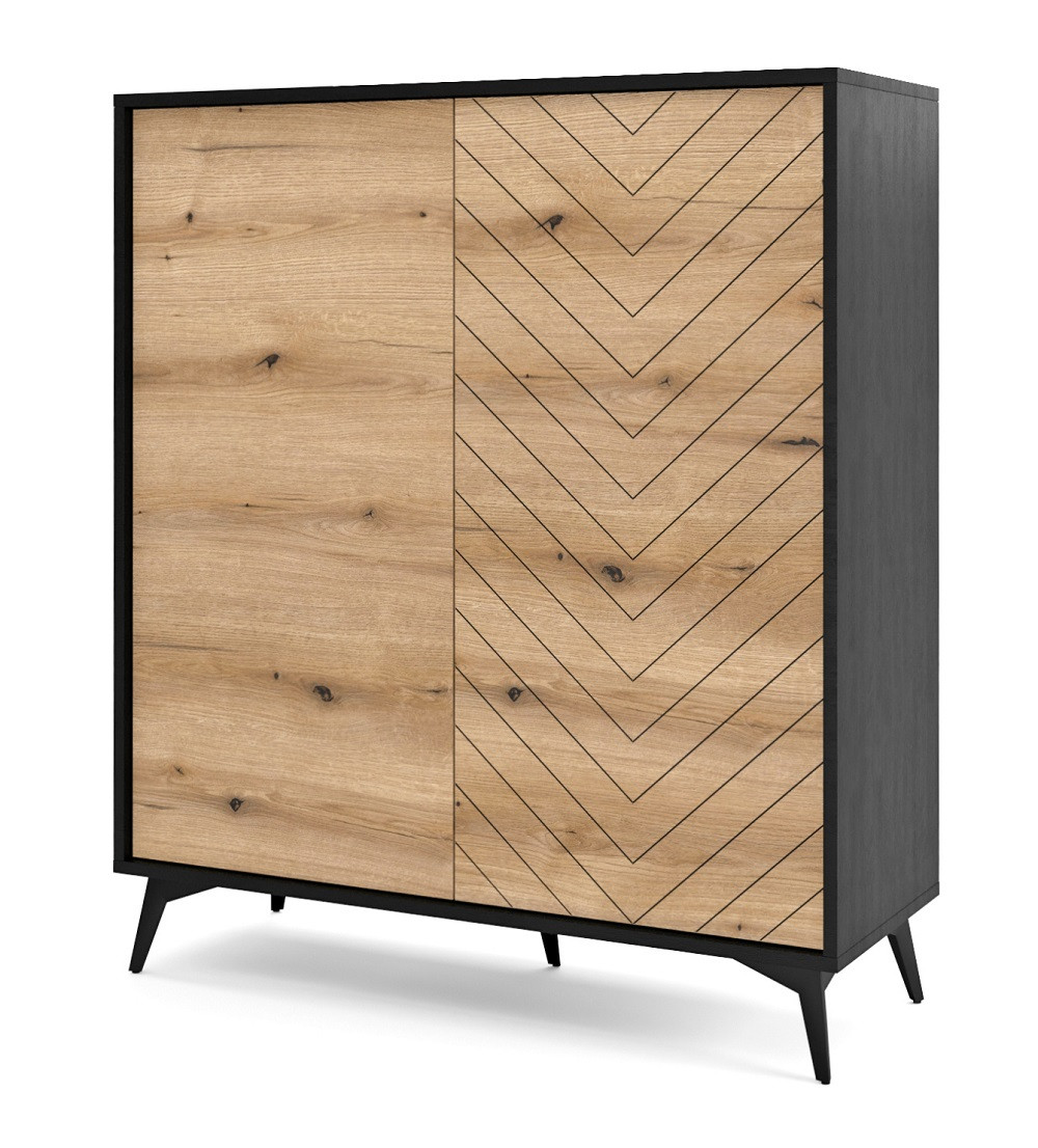 Komoda DIAMO do salonu w jodełkę KD 104