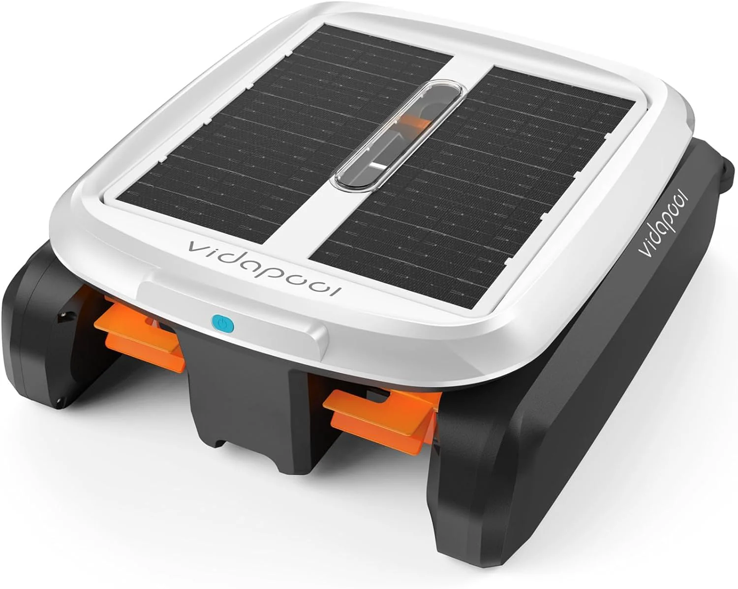 Solar Powered Automatic Robotic Pool Skimmer Cleaner,Solar Pool Surface Cleaner Dual Mode with Obstacle Avoidance Daytime �� Overnight Continuous Cleaning Ideal for All Swimming Pool-White