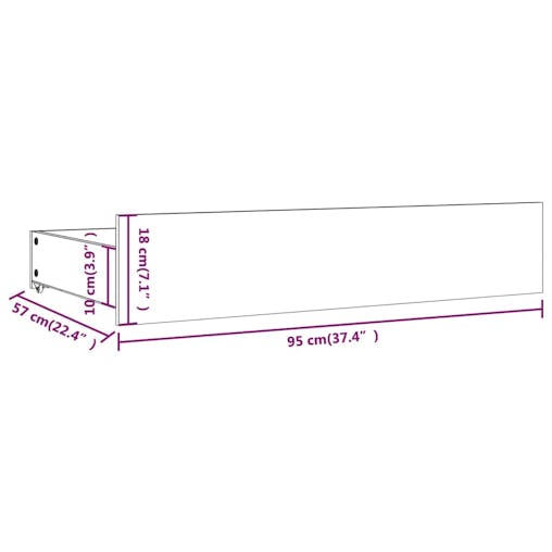 NNEVL Bed Drawers 4 pcs White Solid Wood Pine