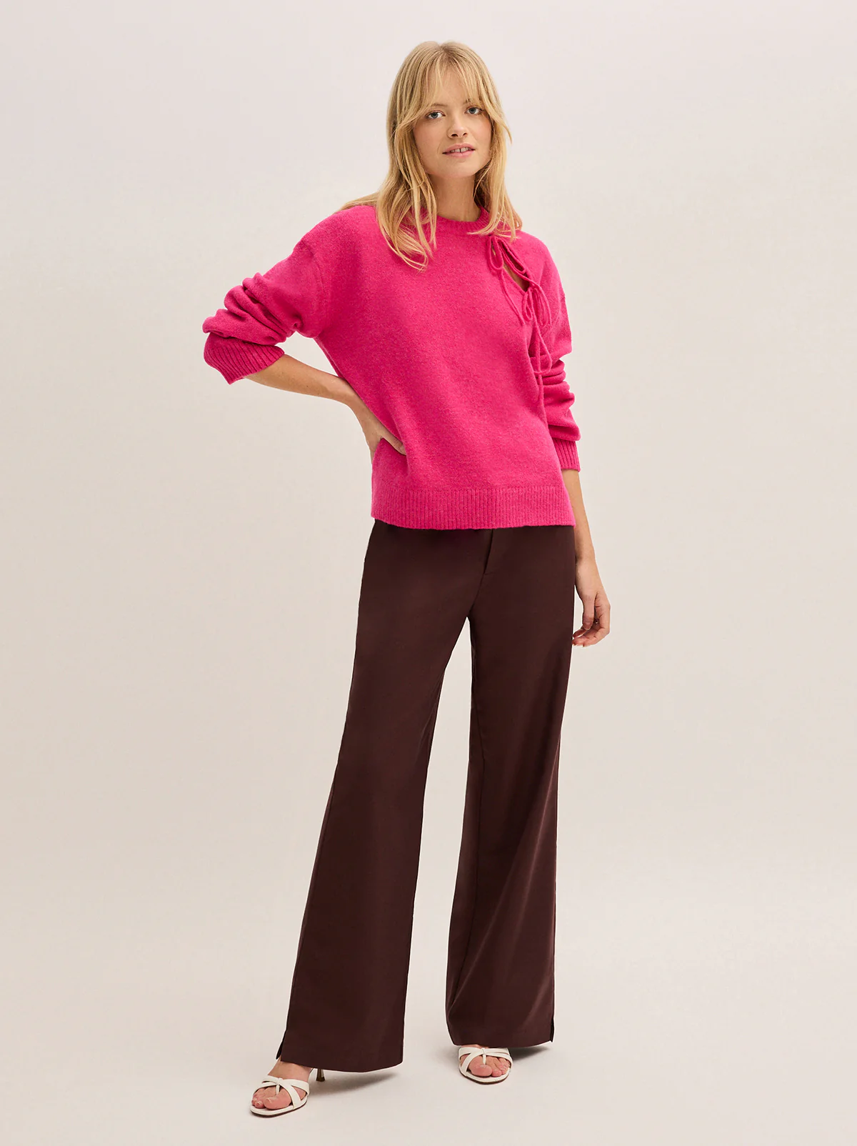 Alana Pink Knit Jumper