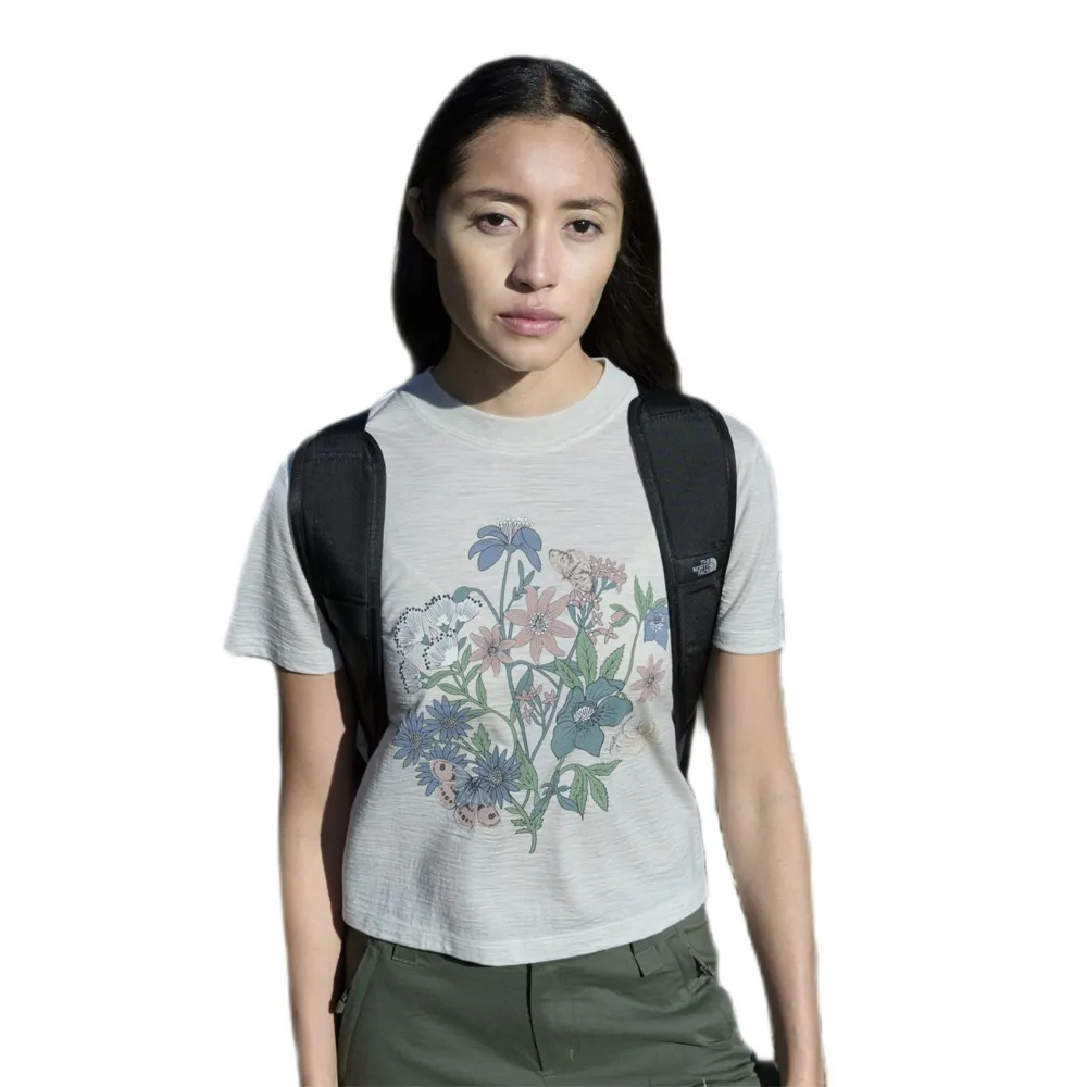 Icebreaker Merino 150 Tech Lite Crop NZ Flora short sleeve T-shirt
