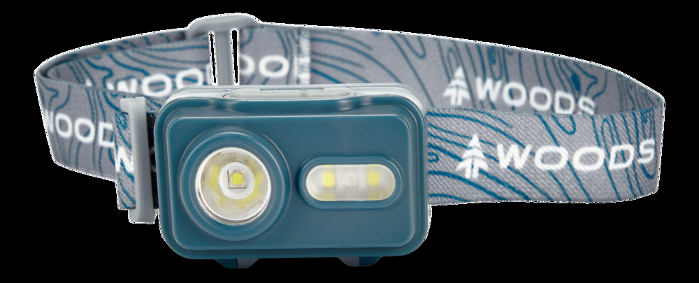 Woods™ Apollo Battery-Powered LED Camping Headlamp, Water Resistant, 200 Lumen