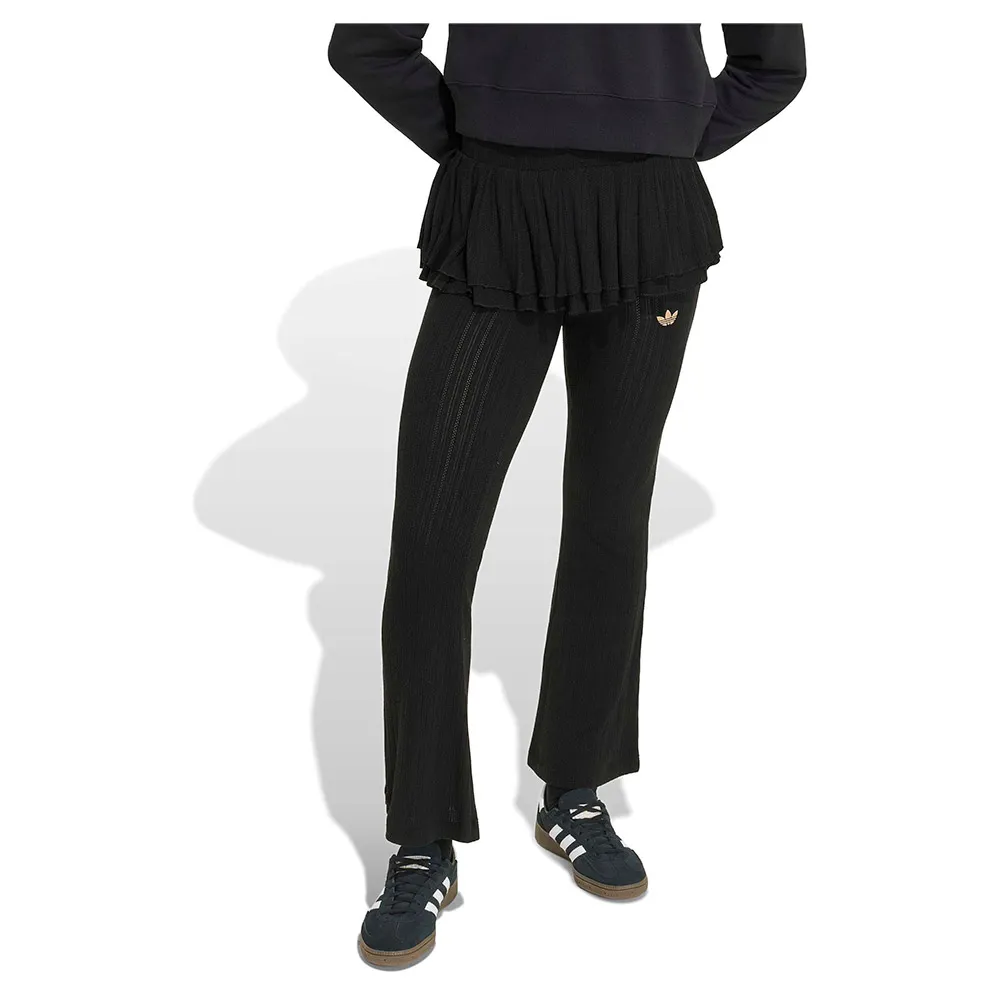 adidas Originals Slim Ruffle Knitted leggings