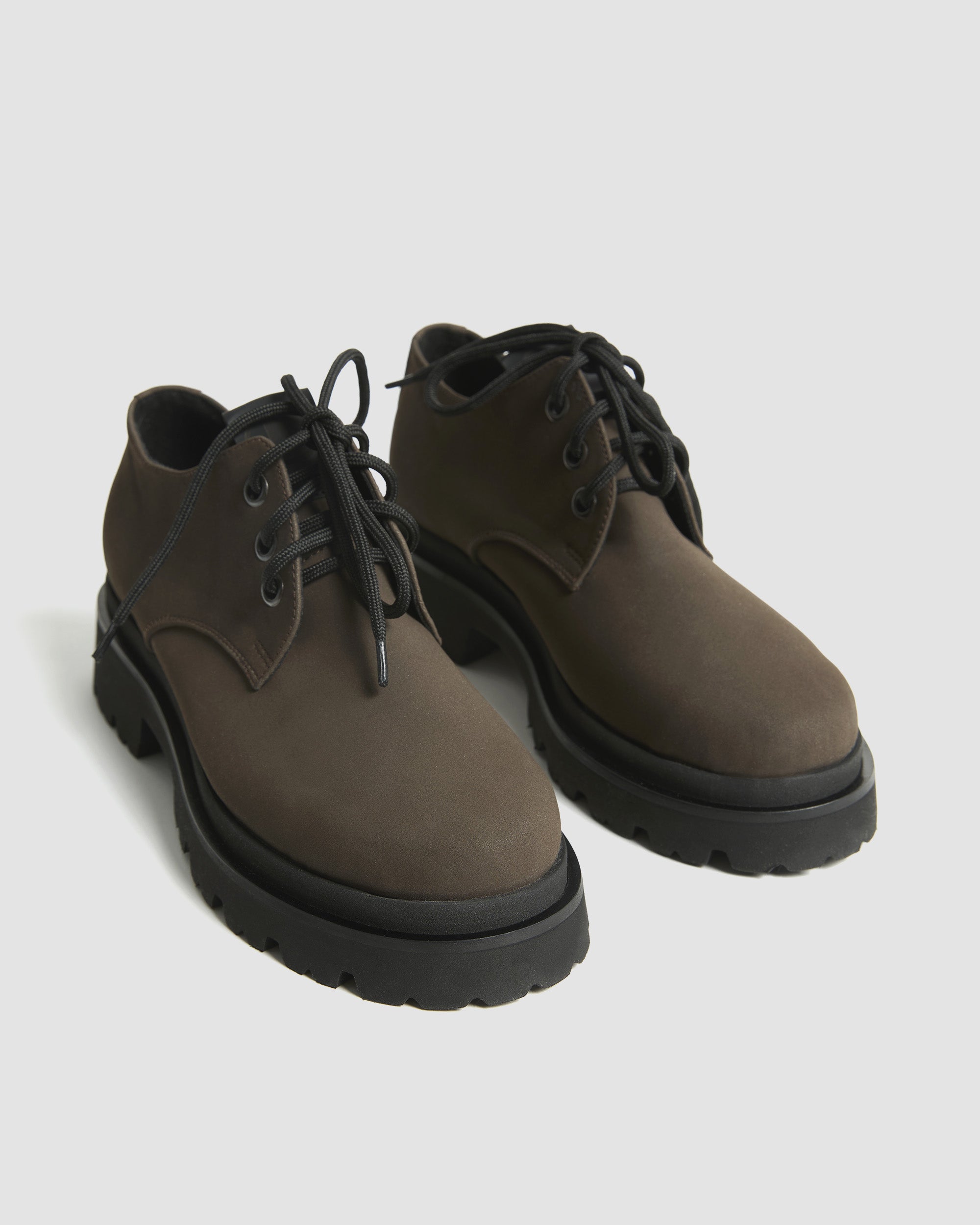 BOHEMA - Chunky Derbs Buty Czekoladowe, ze skóry roślinnej, polska rodzinna marka