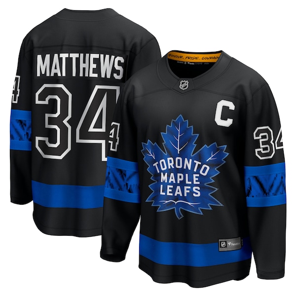 Auston Matthews Toronto Maple Leafs  C Premier Breakaway Player Jersey - Black/White