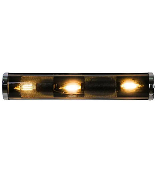 Applique murale design Bath verre gris fumé compatible LED