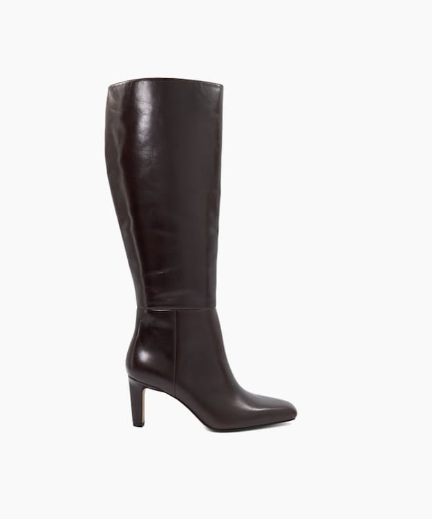 Standin Brown - Heeled Knee-High Boots