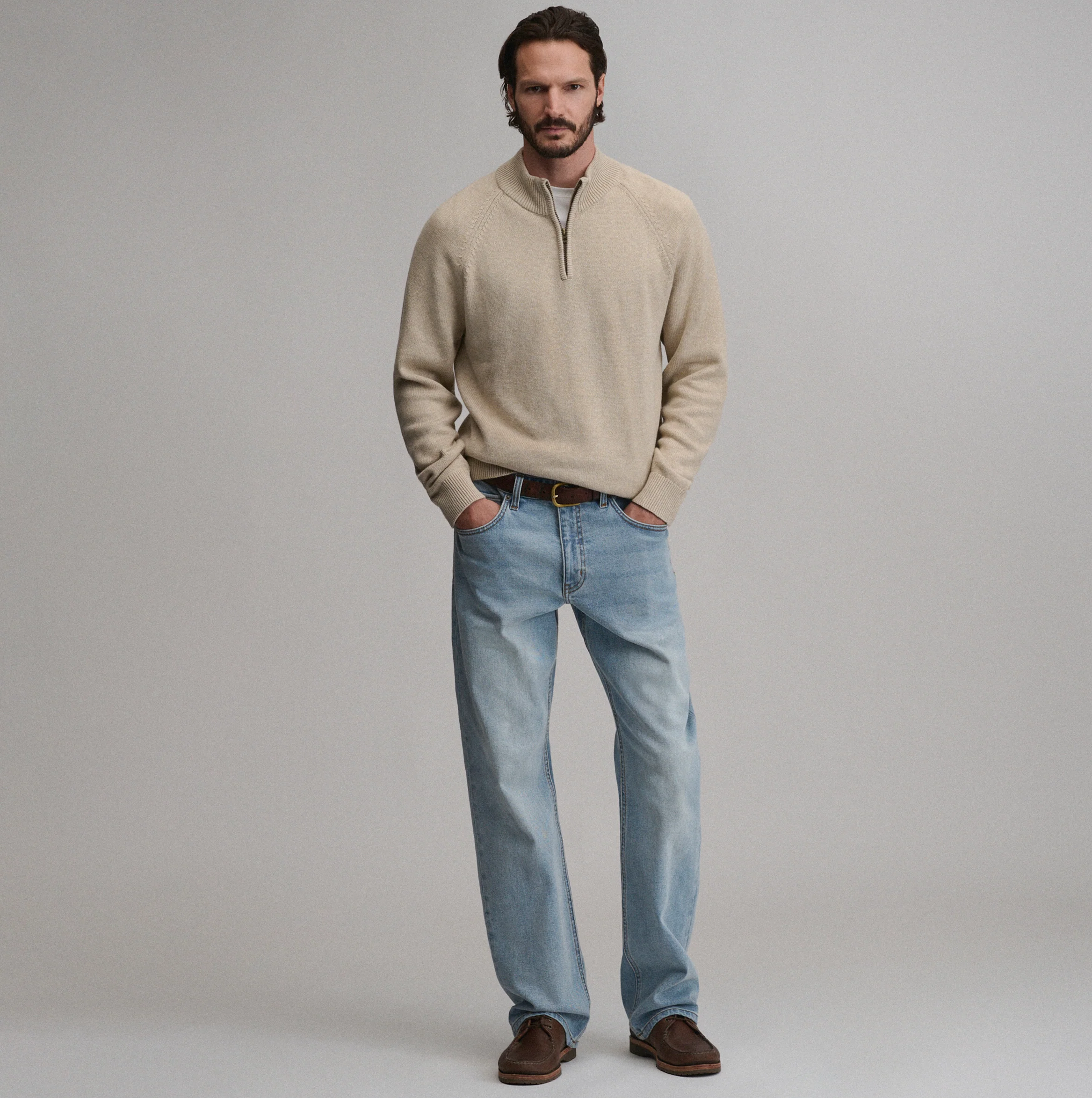 Men's Classic Quarter-Zip Sweater