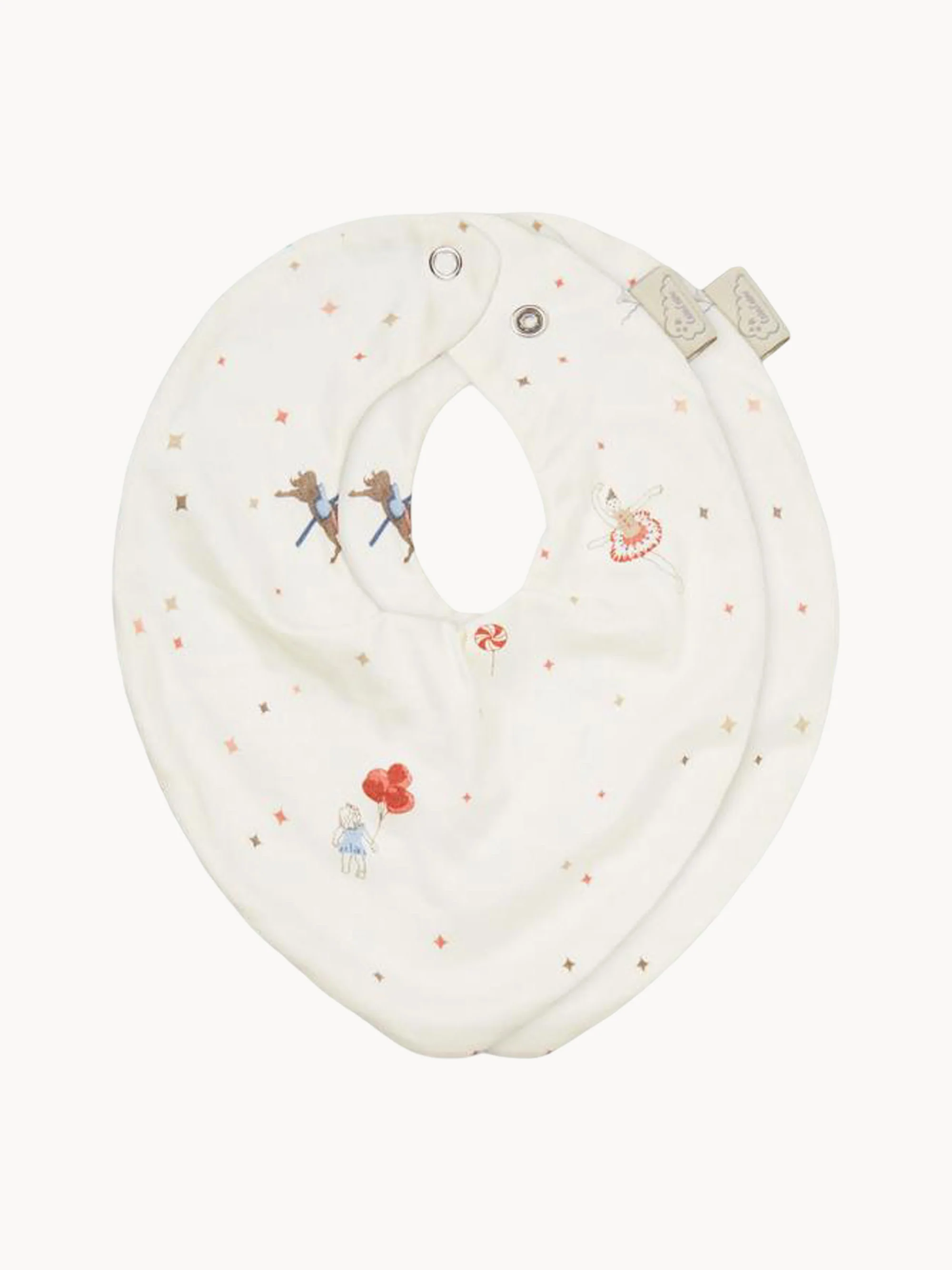 Baby-Lätzchen Carousel aus Bio-Baumwolle, 2er-Set