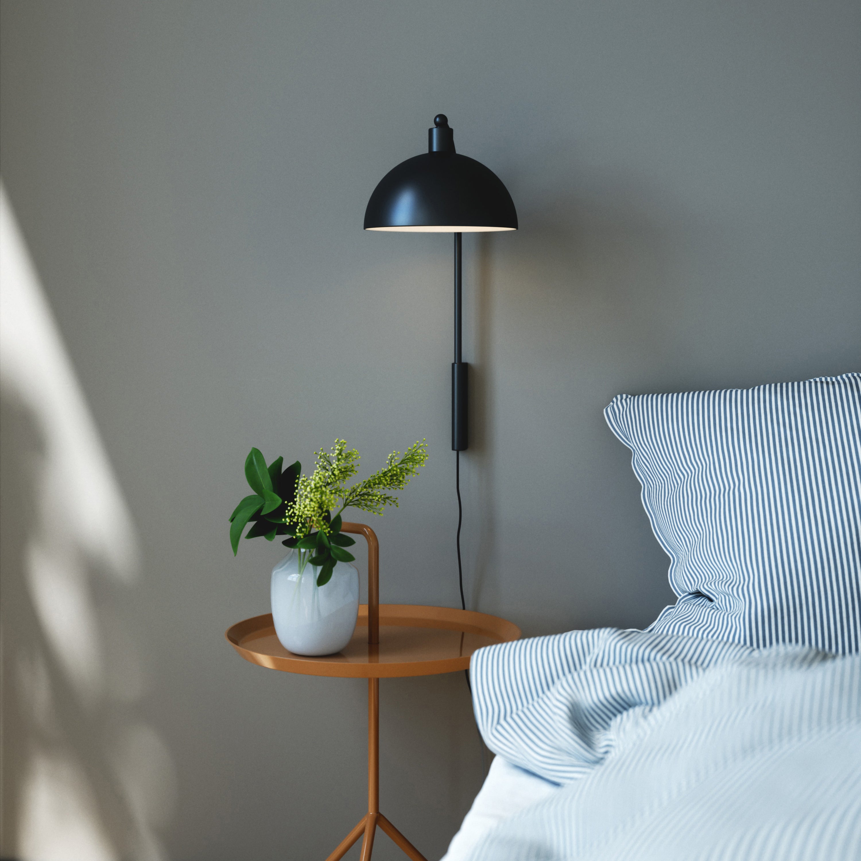 Nordlux Ellen Wandlamp - Ø 20 cm - Zwart
