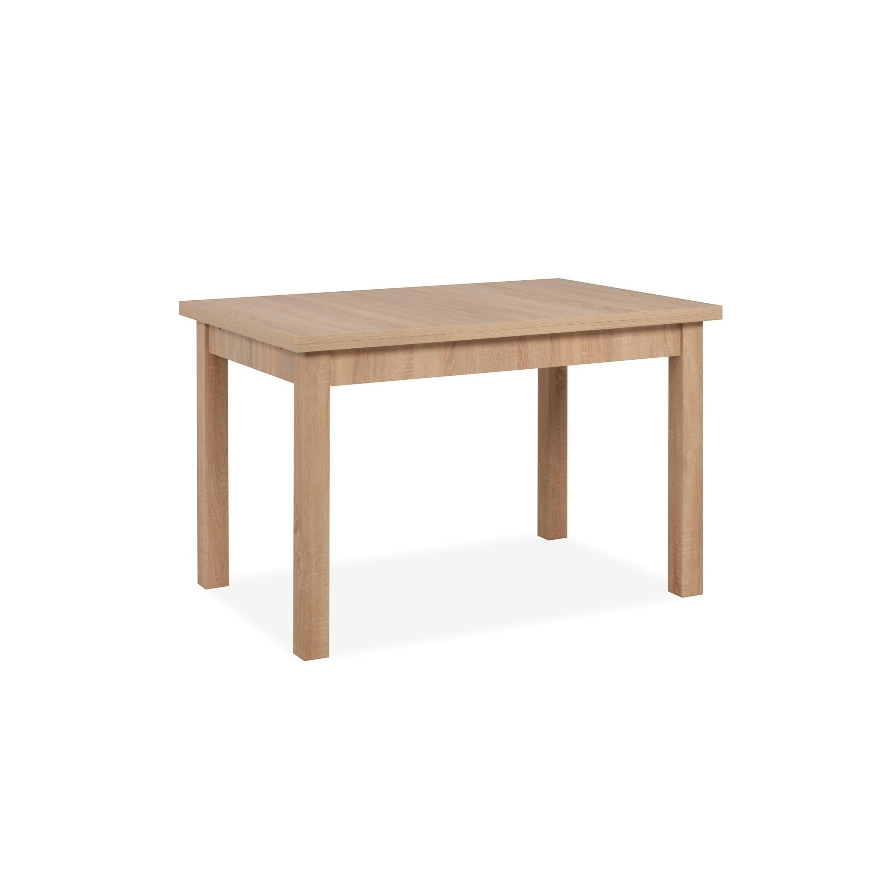 Table à manger extensible décor bois 120-200 cm ALVA