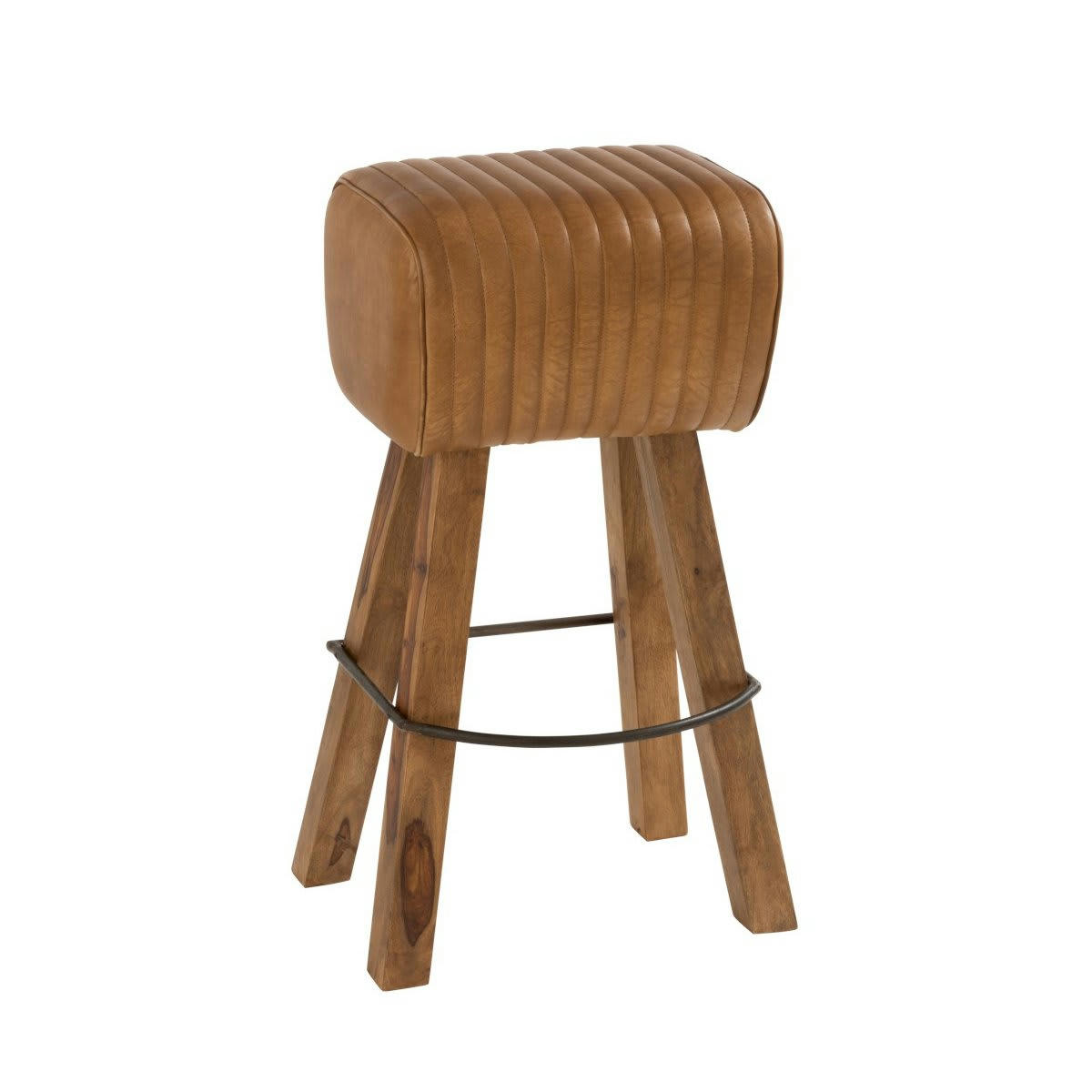 HOPE - Tabouret de bar rétro en cuir