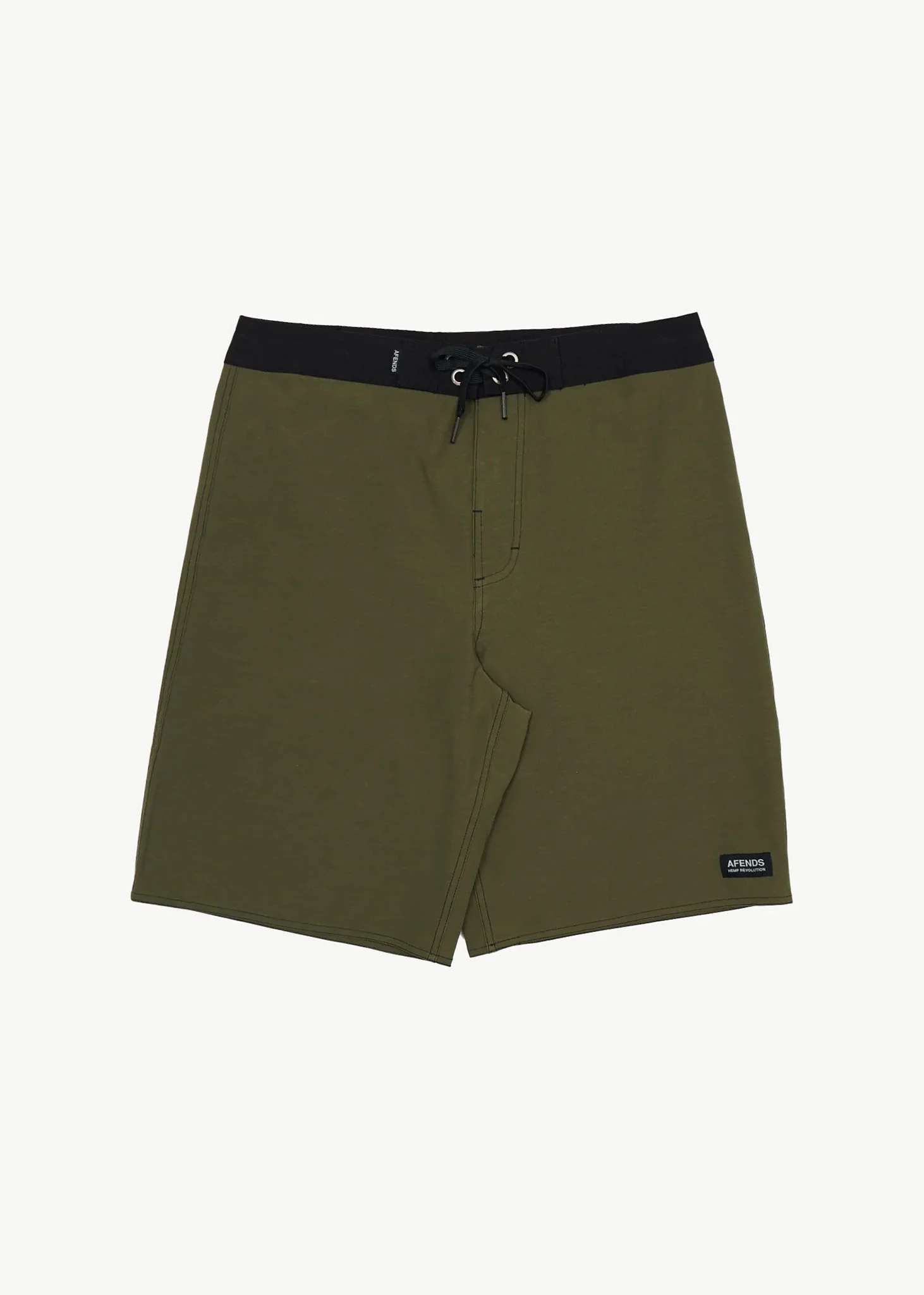 AFENDS Mens Surf Related V.2 - Fixed Waist Boardshort 20 - Military